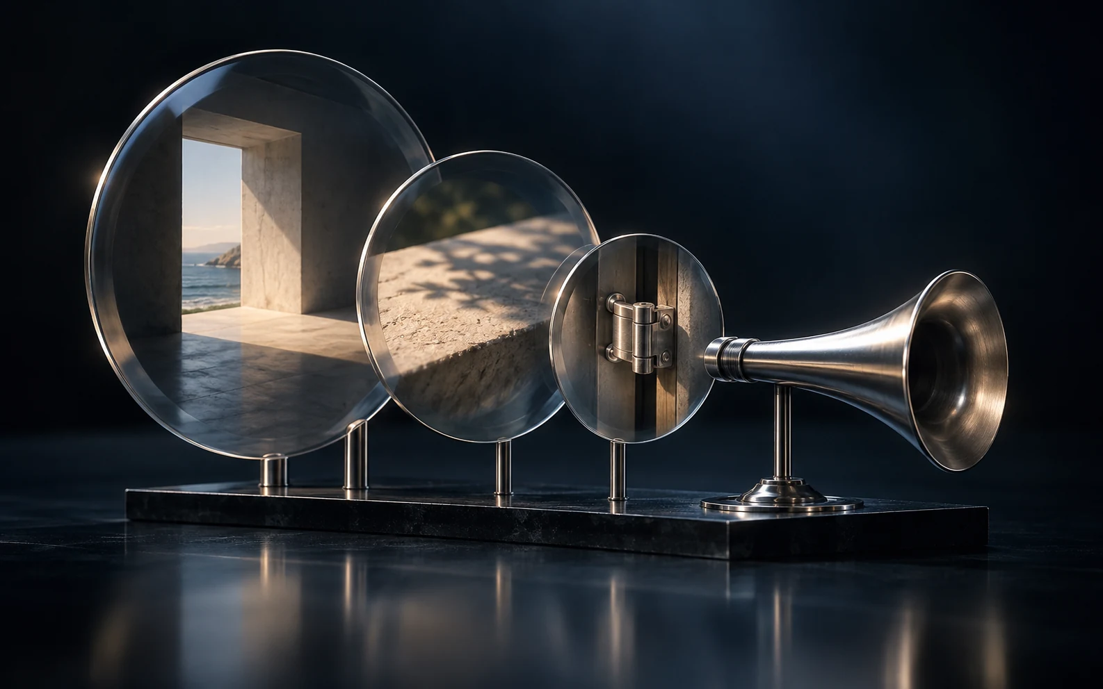 Understand a request through its surroundings. Conceptual artwork for Context stays beside the conversation.